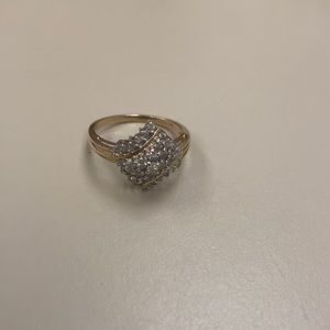 10k diamond ring size 6-1/4